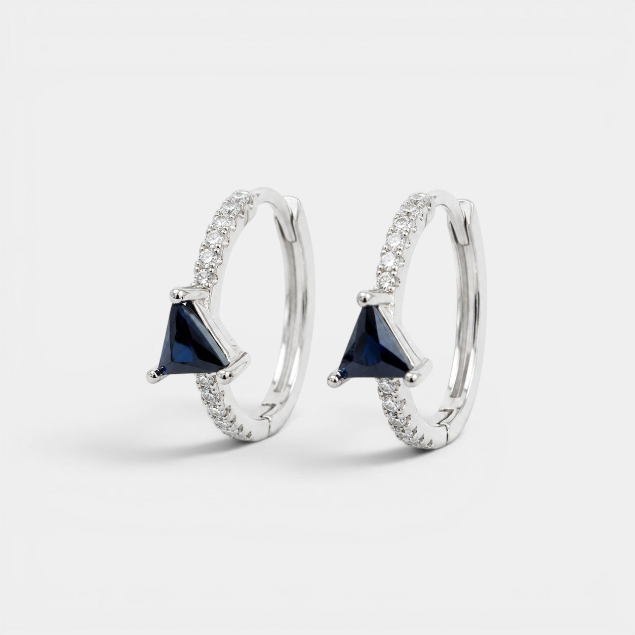 Pendientes Triangle Saphir