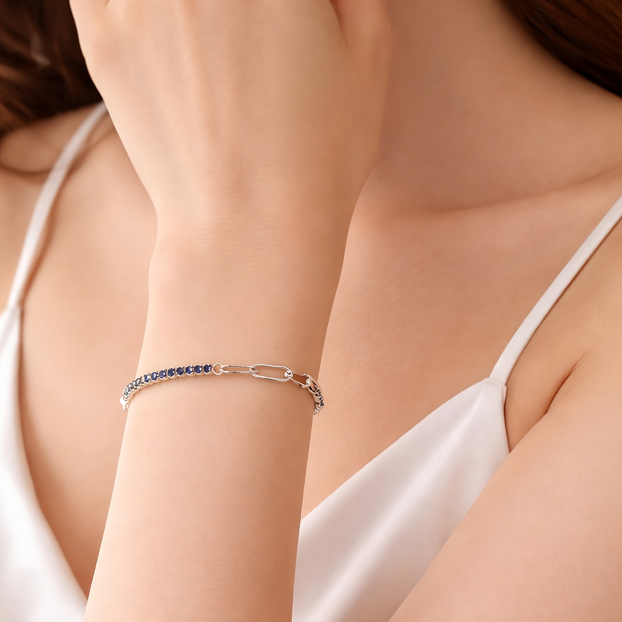 Pulsera Dualité Saphir